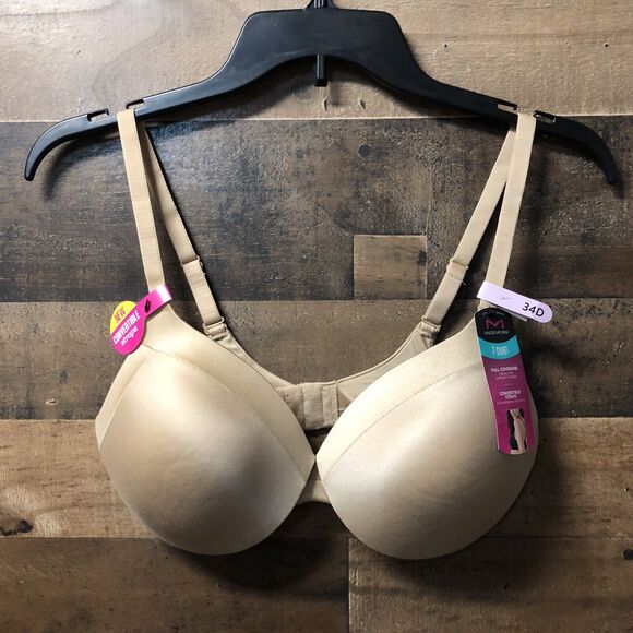 Maidenform Comfort Devotion Extra Coverage Shaping Underwire Bra 9436 Size 34D - Picture 1 of 4